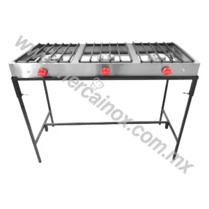 ESTUFA 3 QUEMADORES SIN CHAROLA LINEA ECONOMICA