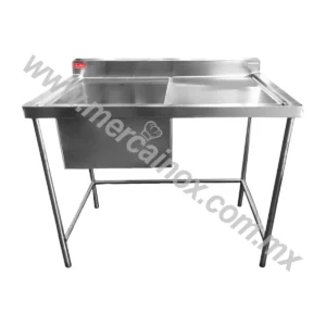 FREGADERO INDUSTRIAL Y ESCURRIDOR DERECHO