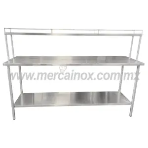 MESA DE TRABAJO CON REPISA Y BARANDAL