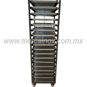 RACK ESPIGUERO DE METAL PARA 18 CHAROLAS