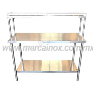 MESA DE TRABAJO CON REPISA Y BASE DESARMABLE