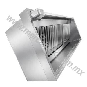 CAMPANA RECTANGULAR CON TRAMPA DE GRASA