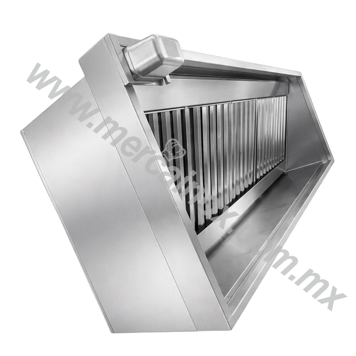 CAMPANA RECTANGULAR CON TRAMPA DE GRASA